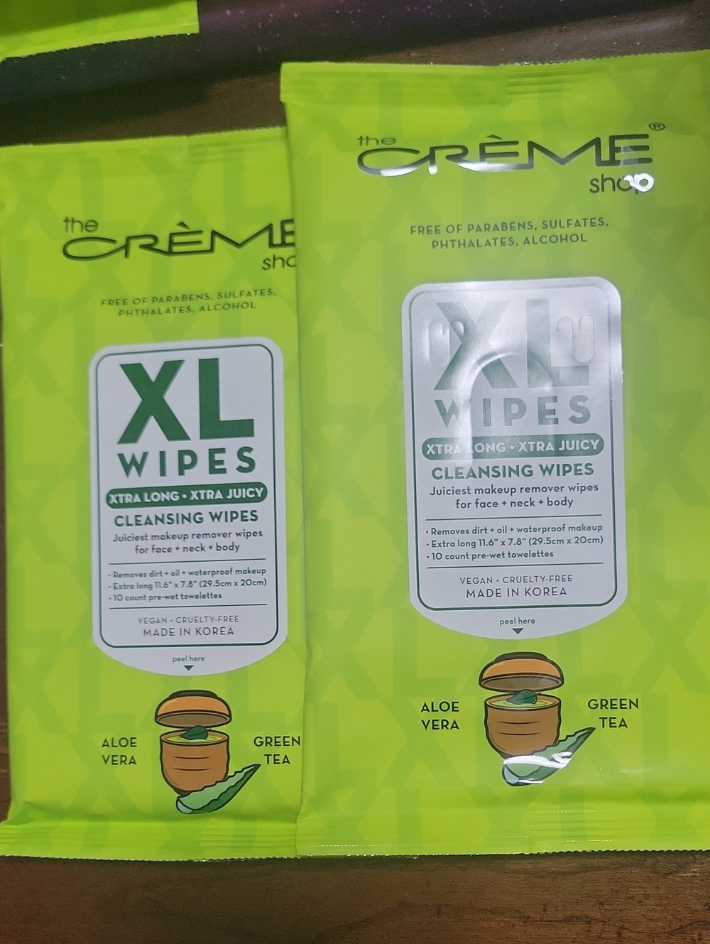 Creme shop xl makeup remover wipes